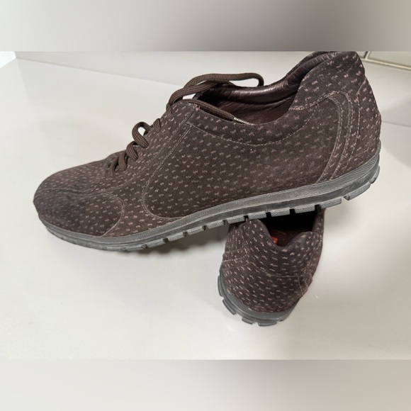 Prada Brown Suede Men's Shoes 12 - Picture 11 of 16